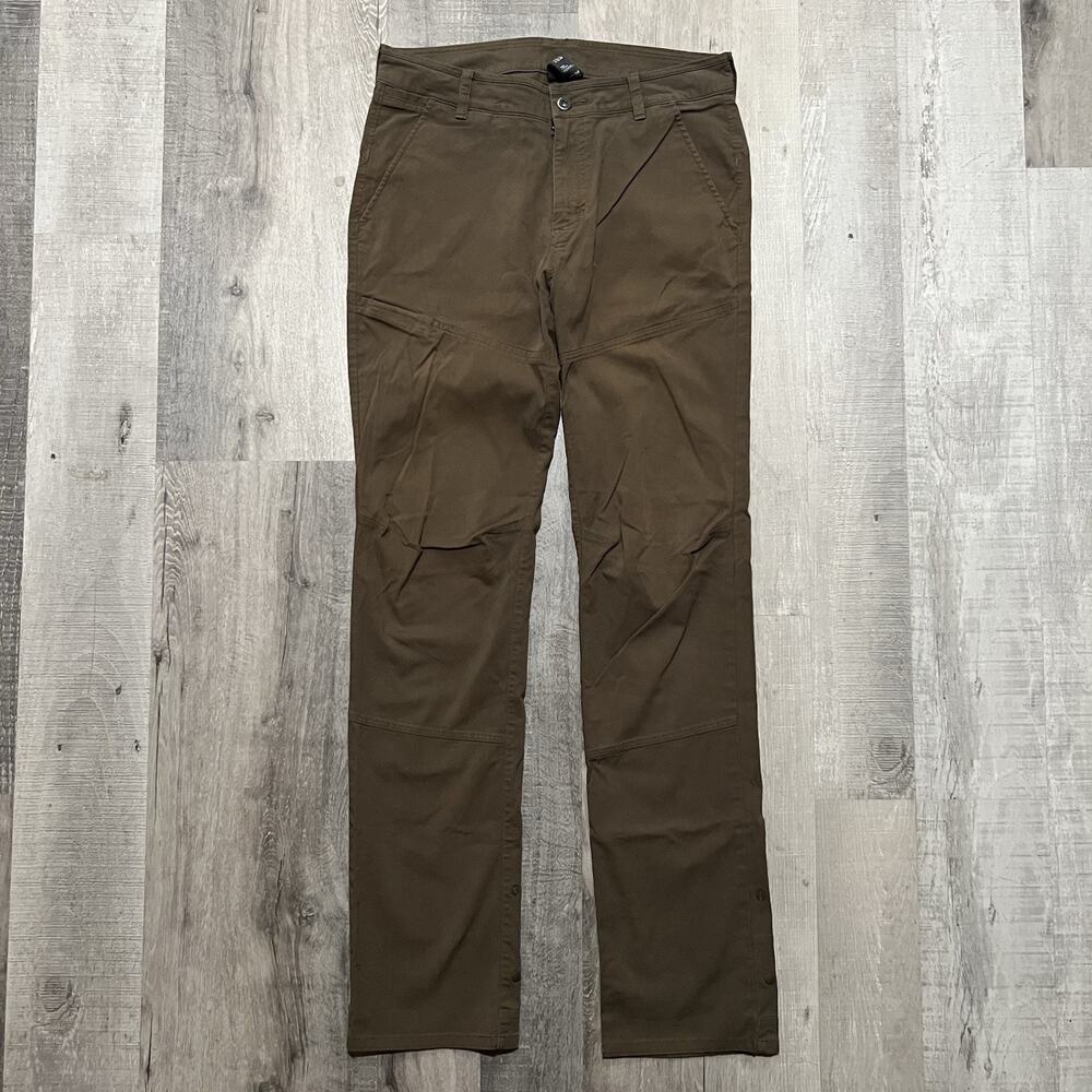 Mountain Hardwear OM7064 Brown Cotton Blend Casual Outdoor Hike Pants Fit 32"
